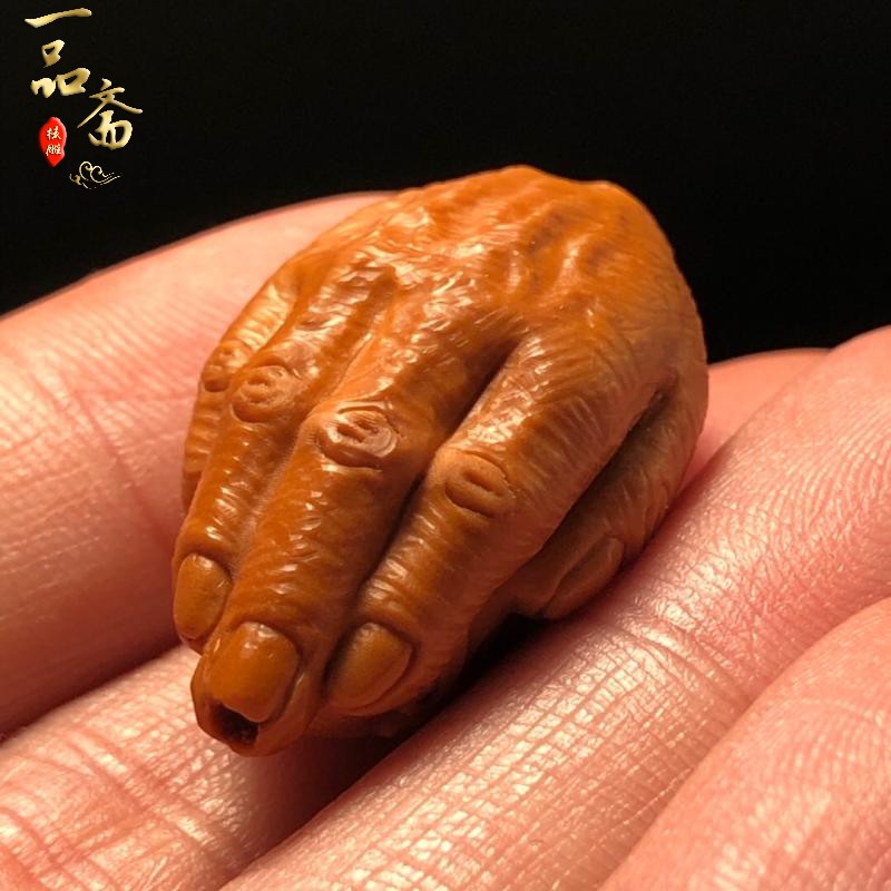 橄榄核单籽猴子挂件吊坠雕刻佛手大圣孙悟空核雕手串配饰文玩把件