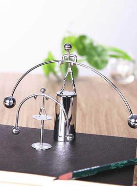 极速创意摇摆举重小铁人运动不倒小人不倒翁平衡球办公室摆件节日