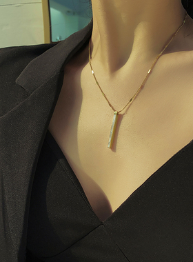 2020 new titanium steel color fast chain shell long pendant