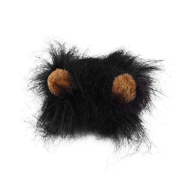 极速Pet Cat Dog Emulation Lion Hair Mane Ears Head Cap Autum