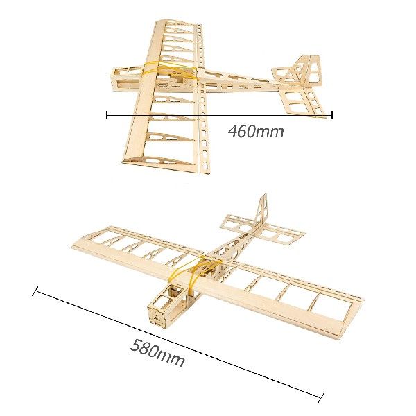Diy Radio Control Plane 580mm Wingspan Balsawood Flying
