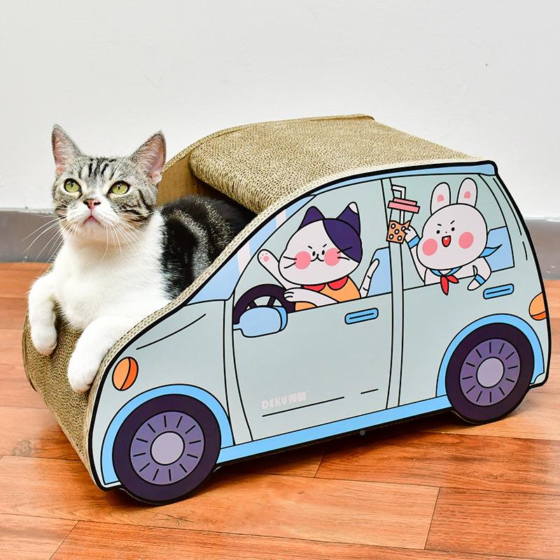 猫抓板S抓UV磨小汽车形猫mrd20211板不掉屑猫咪磨车爪器耐瓦楞纸