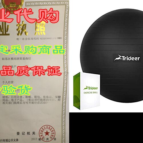 极速Trideer Exercise Ball (45-85cm) Extra Thick Yoga Ball Ch