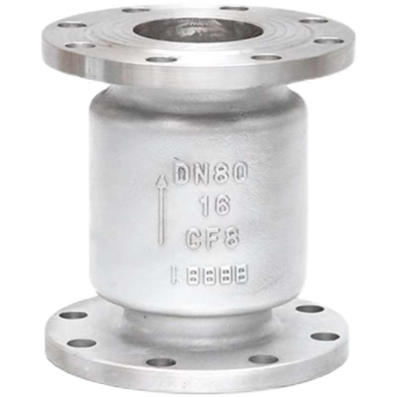 H42W-16P不锈钢立式止回阀  304.316材质单向逆止阀DN25-DN200