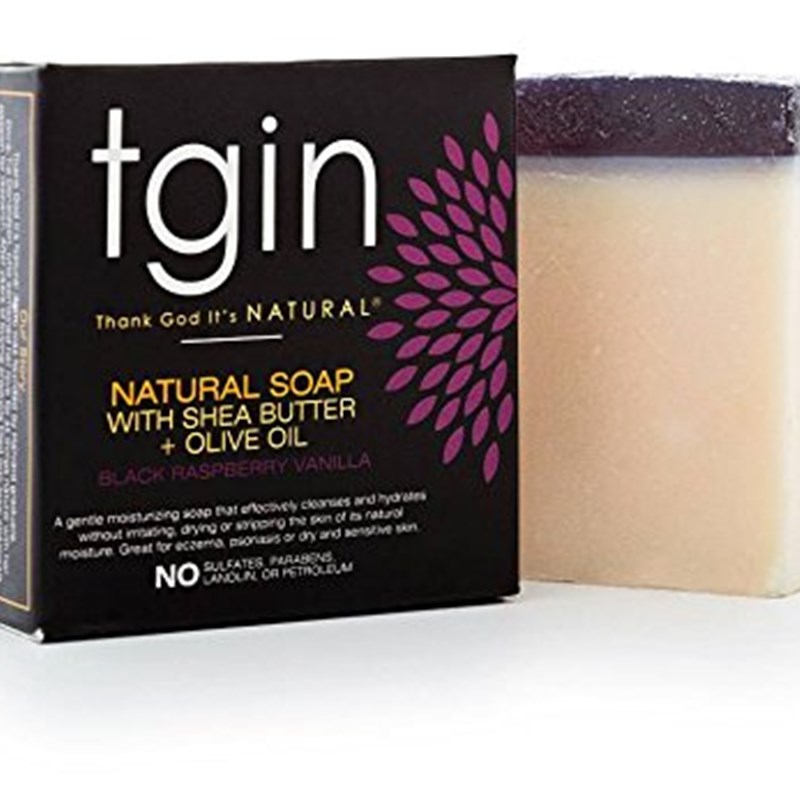 tgin Natural Olive Oill Soap With Shea Butter - Raspberry Va