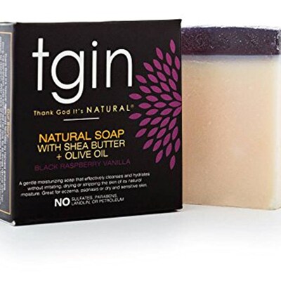 tgin Natural Olive Oill Soap With Shea Butter - Raspberry Va