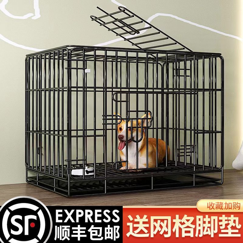 狗笼狗笼子小型犬泰迪猫笼带厕所中型犬柯基室内家用大型宠物别墅