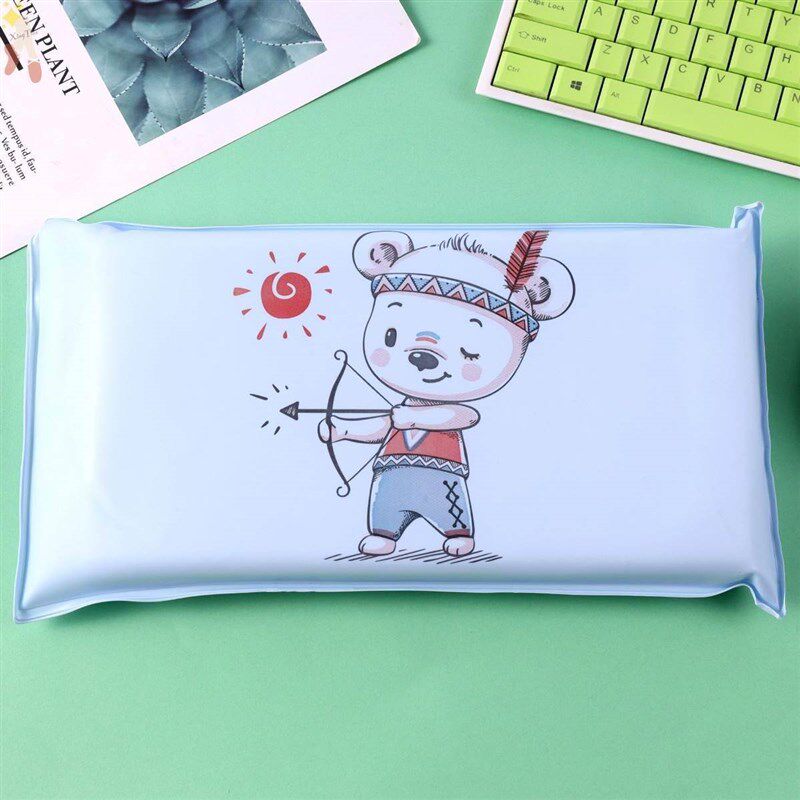 夏季冰枕冰垫卡通小号冷水枕头儿童降温退烧学生办公午睡海绵凉枕