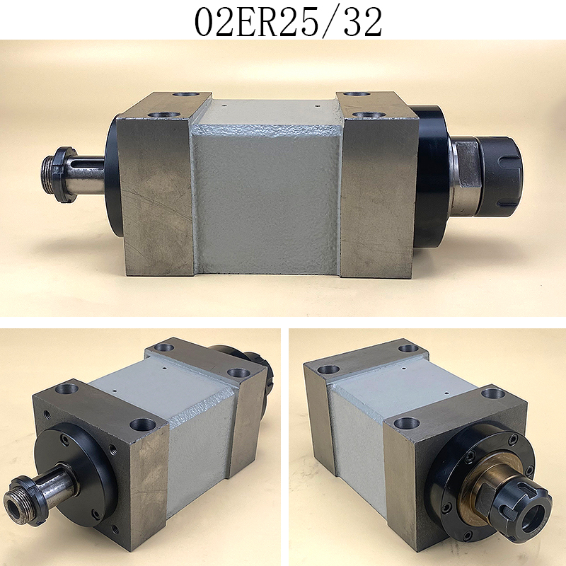 机床动力头2号型BT30 ER25 ER32 莫氏MT3钻 镗 铣 磨主轴头动力头