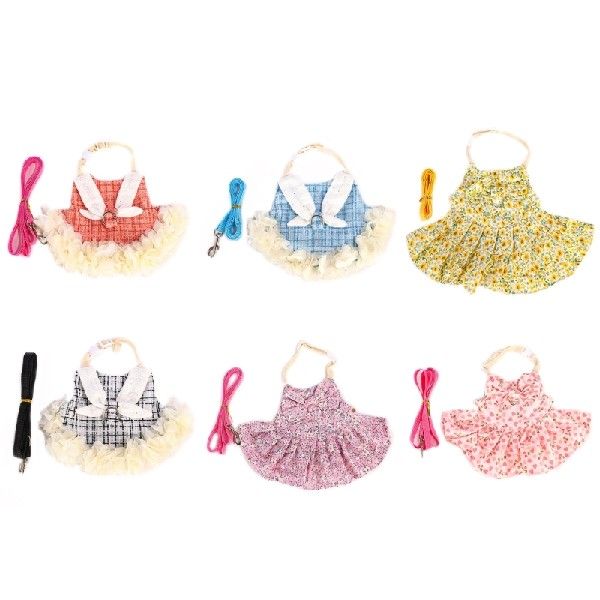 Bunny Harness and Leash Set Rabbit Clothes Guinea Pigs