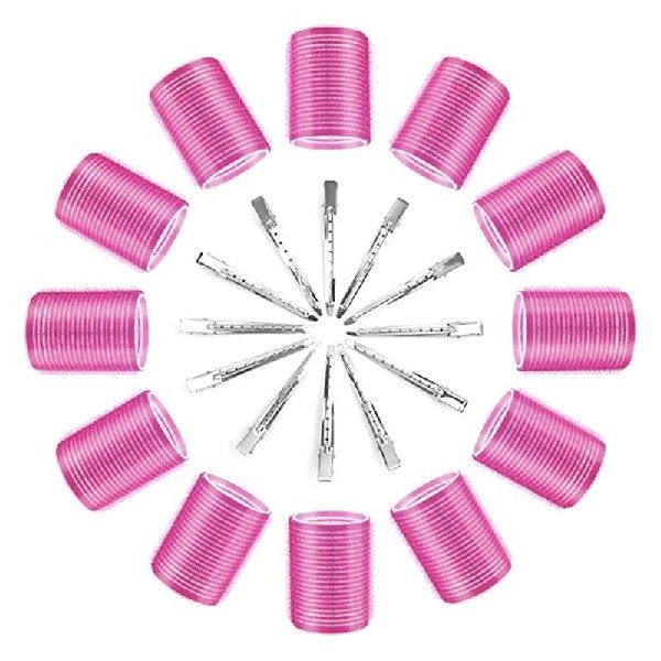 6pcs Self-Grip Hair Rollers Heatless Hair Curlers No Heat Ha