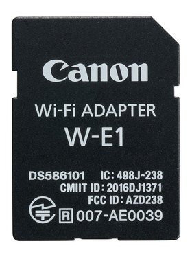 佳能Wi-Fi配接器W-E1单眼EOS 5DS 5DSR 7D2 markII相机无线传输卡