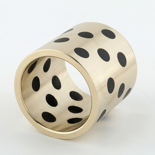 OFK01无油衬套石墨铜套自润滑铜导套耐磨套铜套MPBZ内径80外95