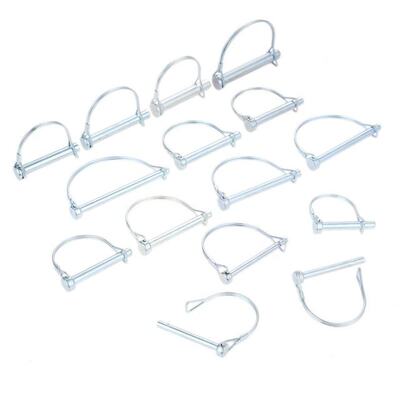 5/4/2Pcs Steel Coupler Safety Pin M6-M12 Heavy Duty Safety C