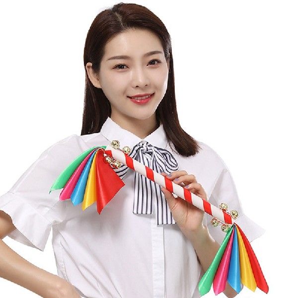 Dance Prop Flower Stick 30cm Selection of Silk Materia