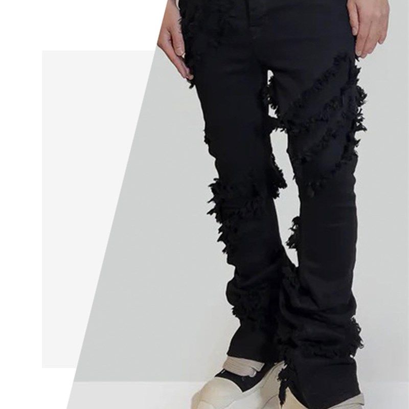 PFNW Autumn New Niche Style High Elastic Solid Color Men And