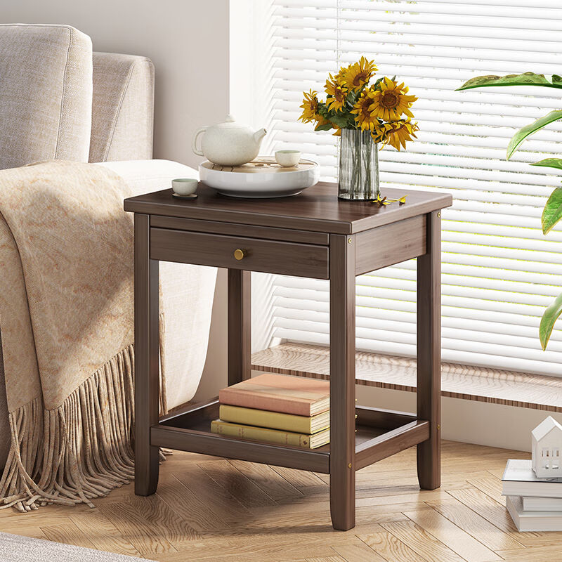 2023竹优家小桌子沙发边几家用客厅小户型茶几角几家用北欧简易茶