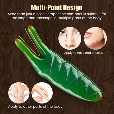 Worm Shape Resin Nose Lifting Shaper Ox Horn Meridian Comb F