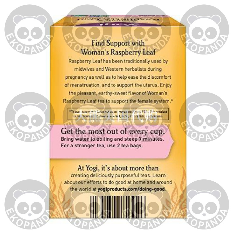 Yogi Tea, Herbal Womans Raspberry Leaf, 16 Count, Pack of 6