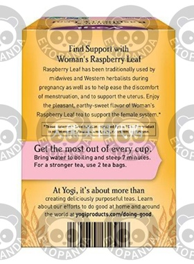 Yogi Tea, Herbal Womans Raspberry Leaf, 16 Count, Pack of 6