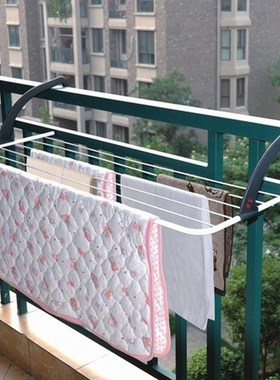 Foldable clothes hanger rack outdoor windowsill airer for