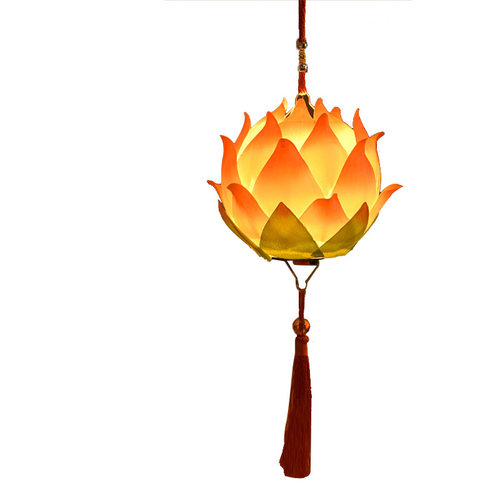 中秋节的花灯地摊可爱兔子灯笼莲花DIY手工儿童手提发光古风国潮