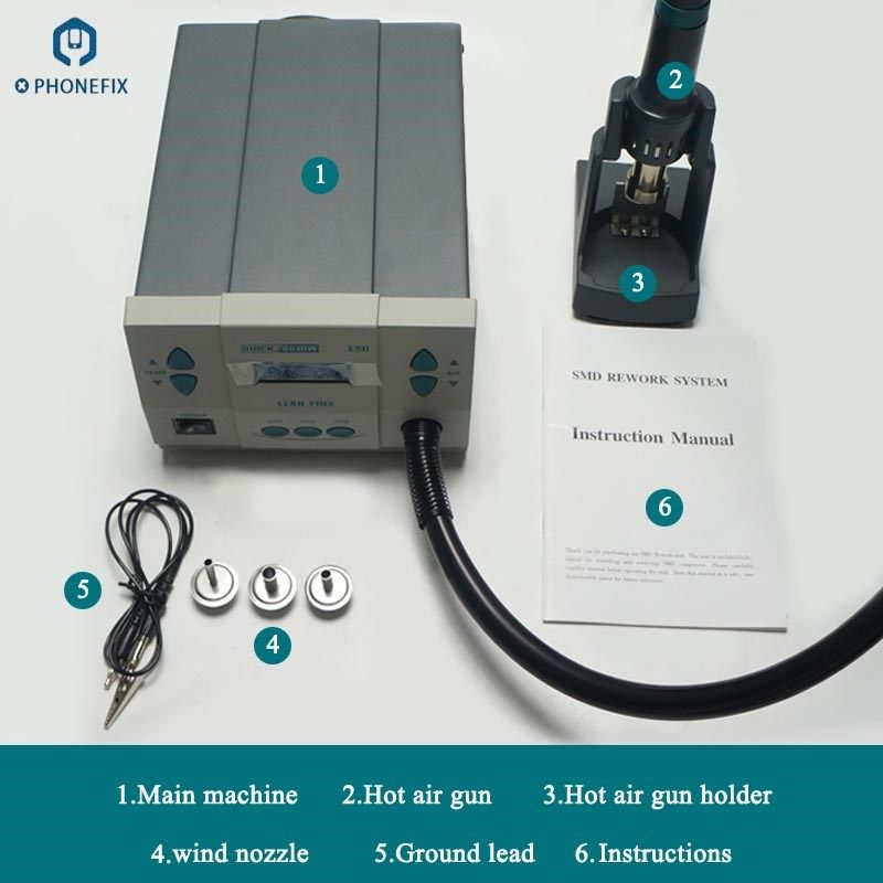 QUICK 861DW 1000W Lead Free Hot Air Rework Station Professio