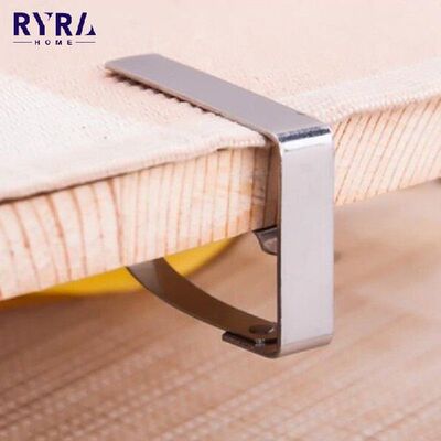 4Pcs Stainless Steel Tablecloth Clip Cloth Clamps Holder