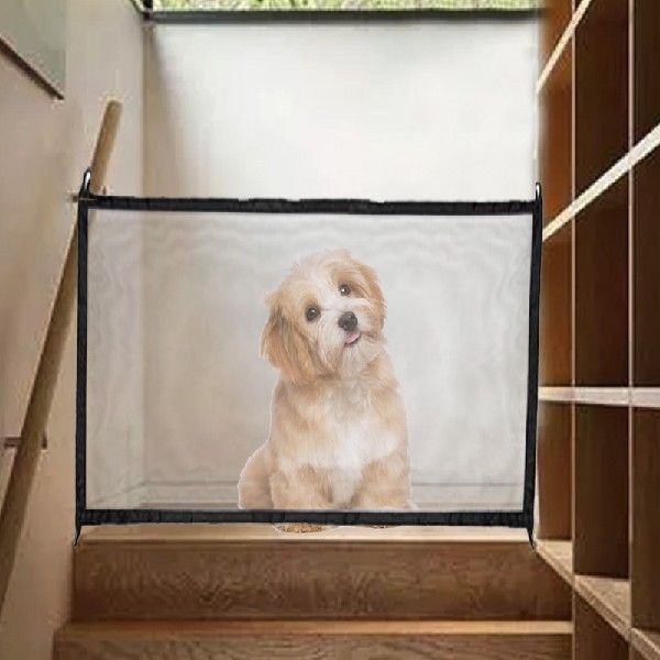 The Ingenious Mesh Magic Pet Gate For Dogs Safe Guard And