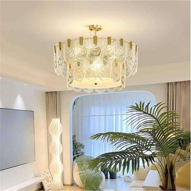 客厅灯轻奢吊灯法式复古玻璃主卧室灯后现代简约网红水晶餐厅灯具,纺织面料/辅料/配套,纺织机械配件,淘宝优惠券,粉丝福利购,淘宝优惠卷
