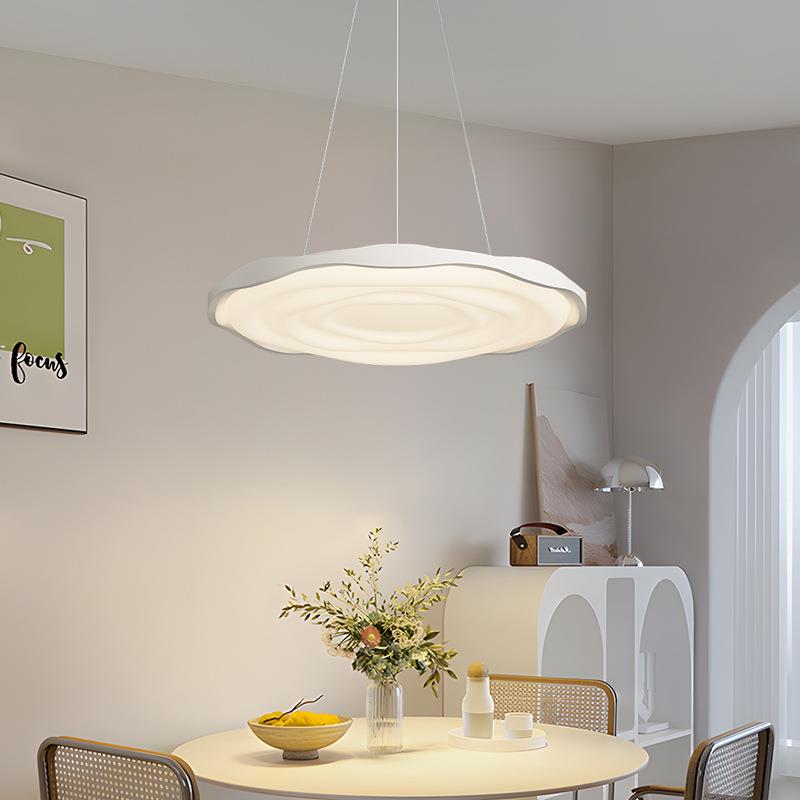 卧室餐厅吊灯现代简约奶油风灯具北欧全光谱护眼灯房间书房灯