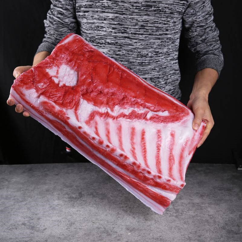 仿真猪肉模型生肉道具五花肉食物羊肉摆件展N厅橱窗冷柜用品假猪
