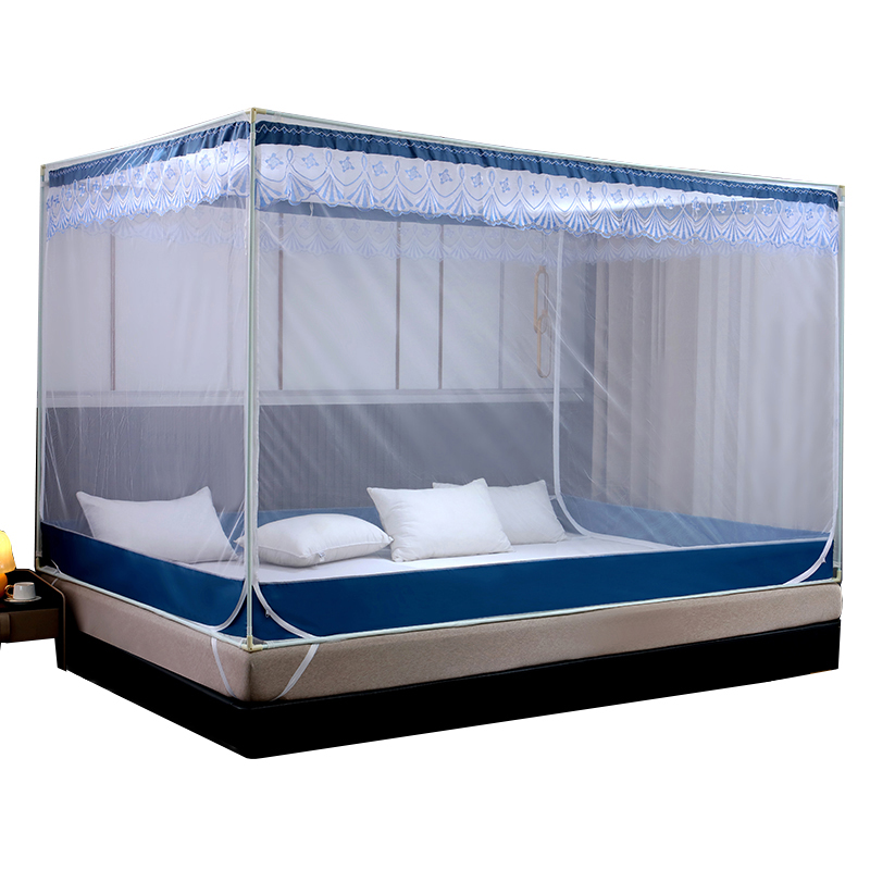 定做外穿杆u门T门全底拉链防摔蚊帐榻榻米炕可订T制子母拼接床超