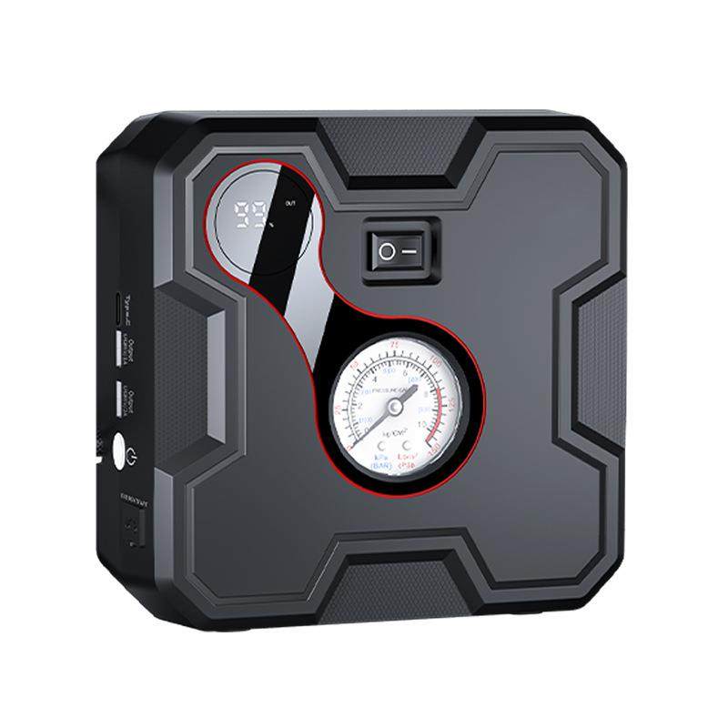 一体机汽车应急启动电源车载充气泵汽车搭电宝汽车轮胎打气泵