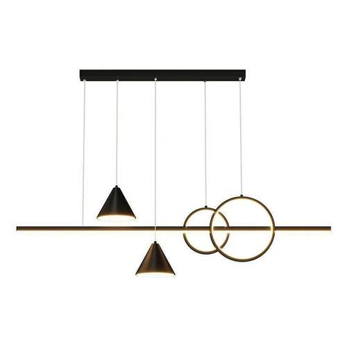 餐厅灯吊灯轻奢中山灯具现代简约极简长条创意led饭厅餐桌吧台灯