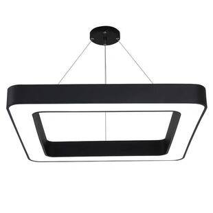 LED空心四边形回字形灯具办公室美发店美容店超市商场装饰吊线灯