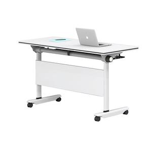 一件包邮白色折叠会议桌培训机构长条桌移动拼接培训