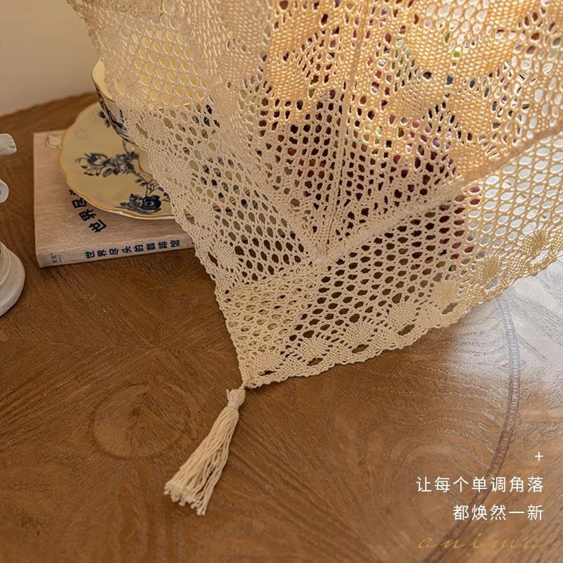 美式田园门帘2025新款轻奢高级感半帘蕾丝纱帘客厅隔断帘主卧窗帘图片