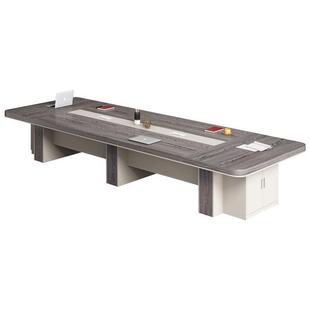 会议桌长桌简约现代新款办公家具长方形办公桌会议室洽谈桌椅组合