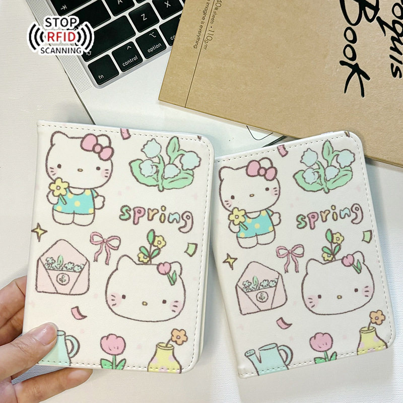 可爱猫咪复古护照夹证件包保护套