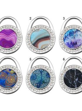 新款现货大理石折叠便携挂钩女士包包桌面两用挂钩多功能包包挂钩