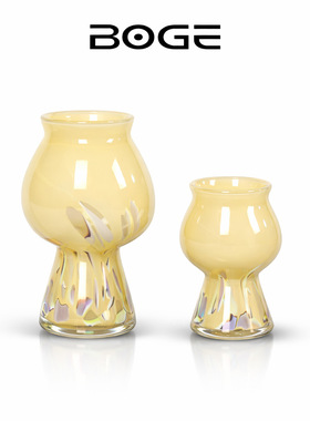 简约迷你中古花瓶奶油风高脚花瓶家居软装商品插花器摆件中古风