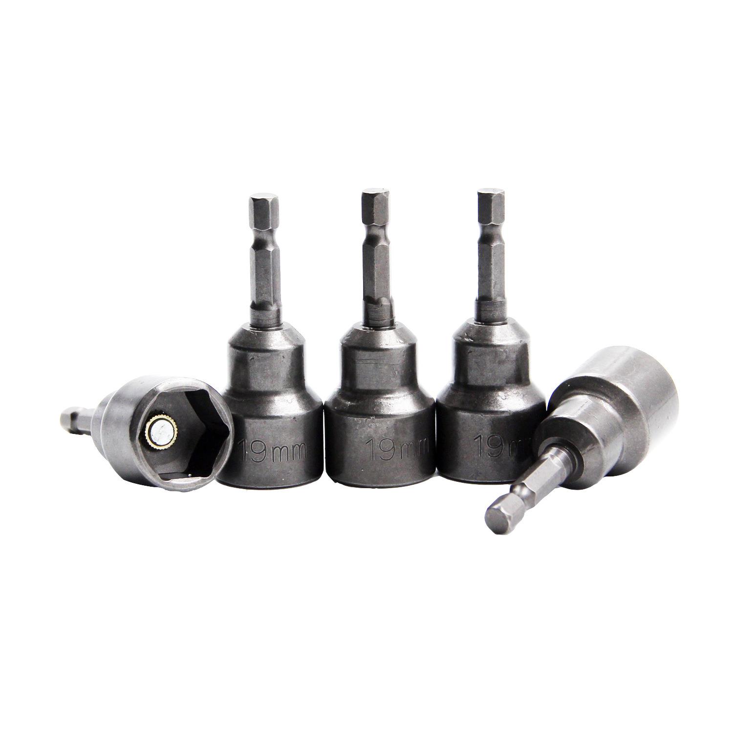 厂家19mm磁性六角套筒扳手 六角柄磁套拧螺丝电动扳手