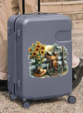 2025新款跨境CH82074 复古向日葵墙贴贴纸可移除墙贴可