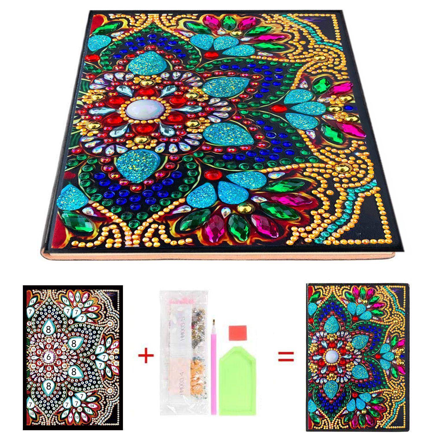 厂家 5D钻石画笔记本5A 儿童手工材料包素描本子50页跨境货源