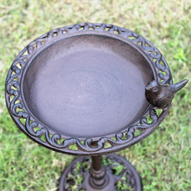 复古欧式创意铸铁立式落地天使喂鸟器高杆鸟食盆园V艺杂货花园装,家居饰品,装饰盆,淘宝优惠券,粉丝福利购,淘宝优惠卷