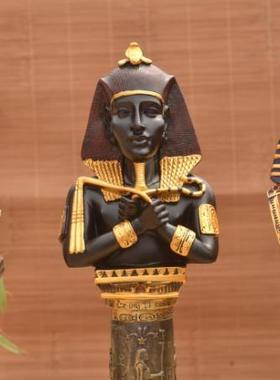 包邮古埃及法老头像艳后摆件家居图坦卡蒙国王头像客厅Y酒店装饰