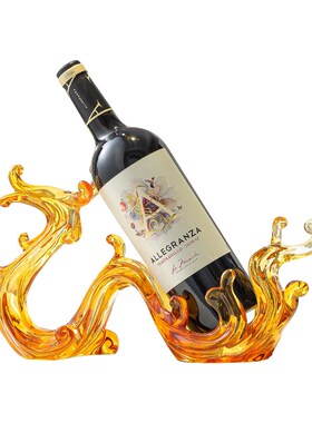 轻奢高档龙红酒架摆件风生水起A客厅酒柜餐边柜高级感酒托家居装