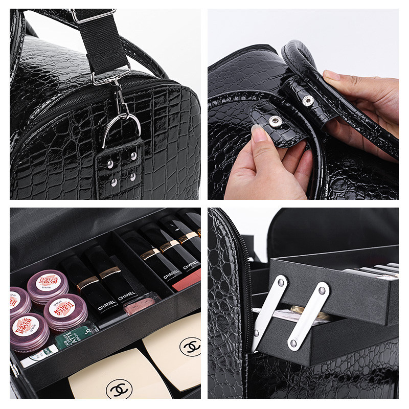 大号便携手提专业彩妆跟妆化妆箱纹绣纹眉美甲美睫X工具皮包皮箱,收纳整理,化妆包,淘宝优惠券,粉丝福利购,淘宝优惠卷