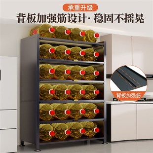 厨房储物柜落地多层防尘收t纳架家用多功能铁艺置物架子碗柜餐边